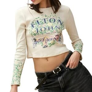 DAYDREAMER Elton John Pointelle Long Sleeve Various Sizes New w/o Tag MSRP $98